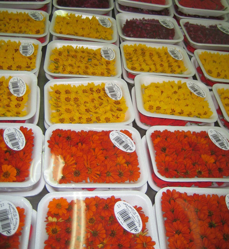 
Edible flowers gourmet cuisine ornamental blossoms
